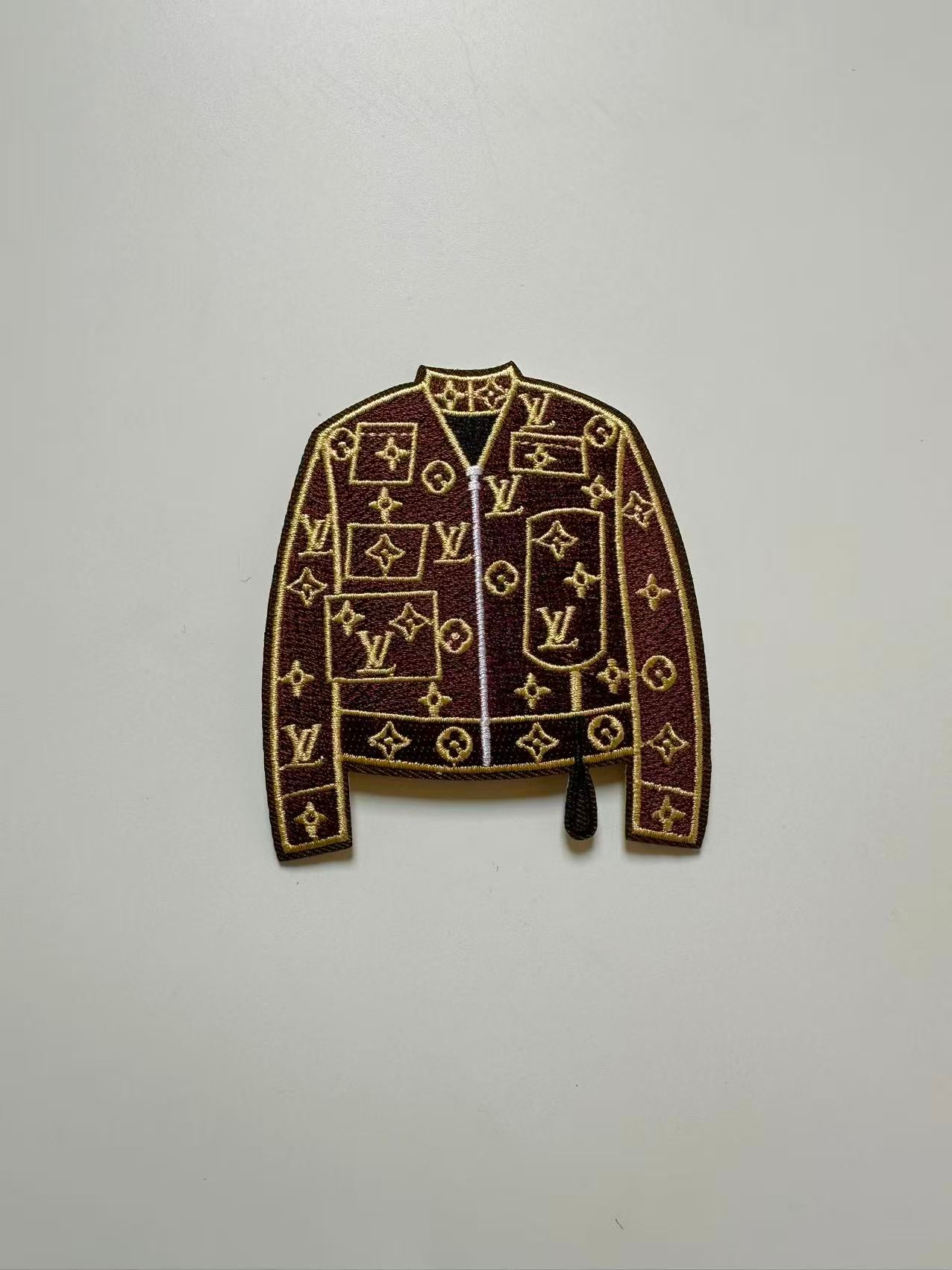 Craft Embroidery LV Jacquard Patches For Customized Apparel