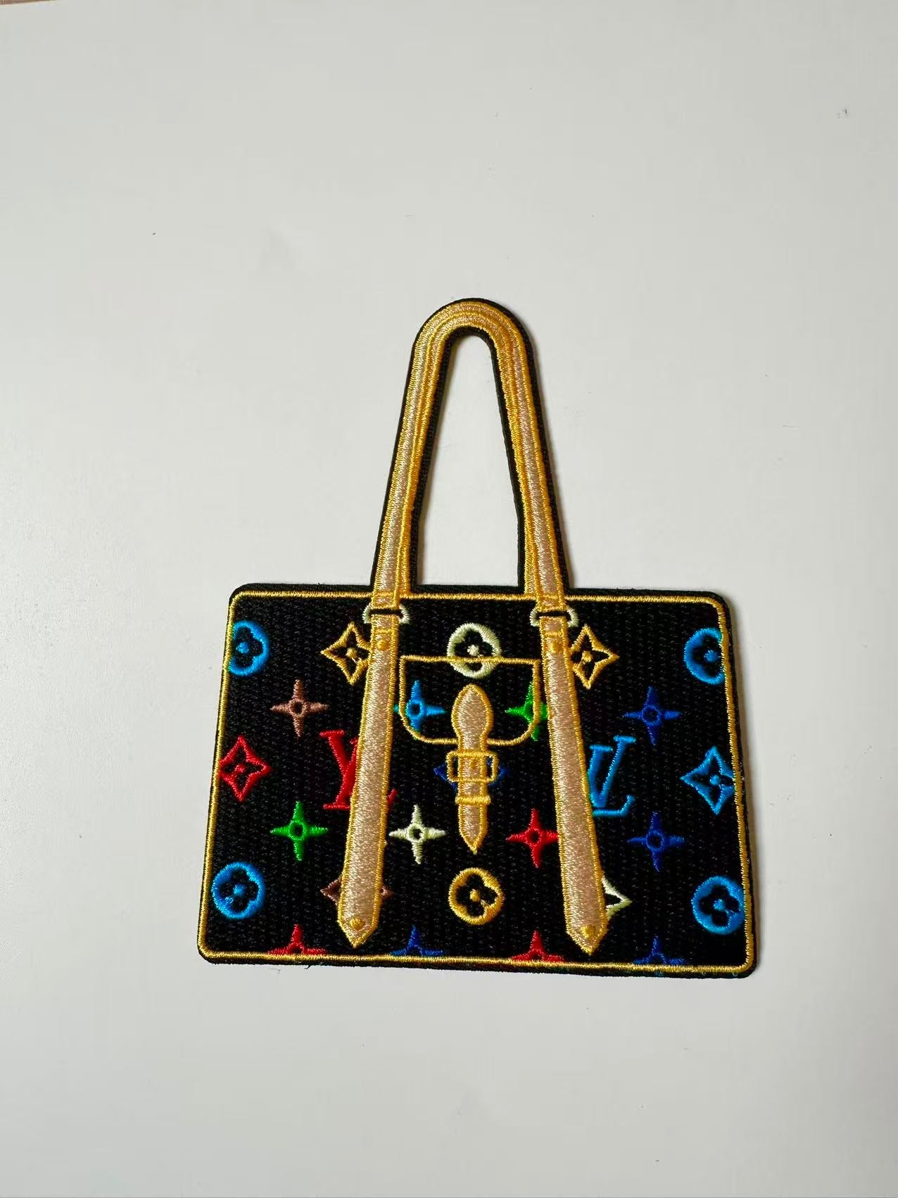 Craft Embroidery LV Suitcase Jacquard Patches For Customized Clothing