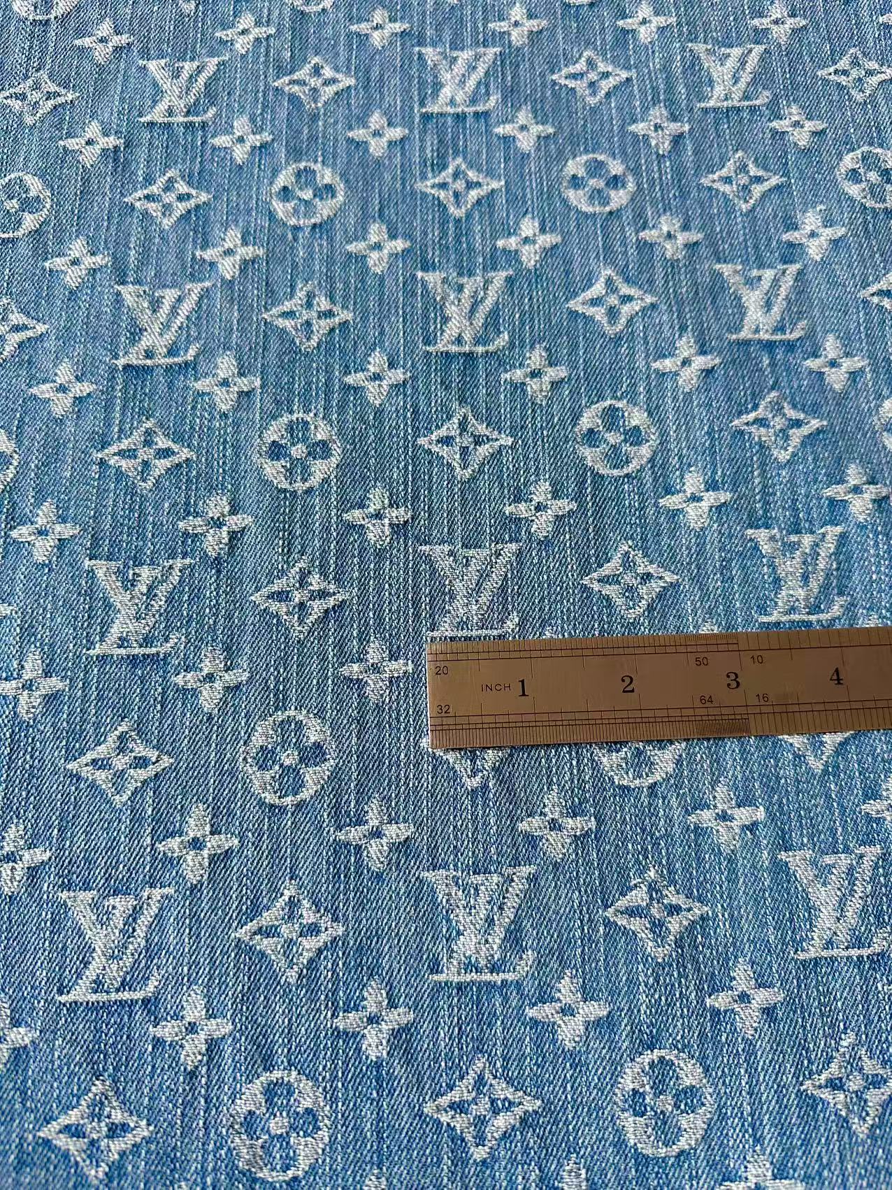 Fashion Bamboo Joint Wash LV Denim Fabric For Sewing Clothing,Bag ,Sneaker Upholstery Goods