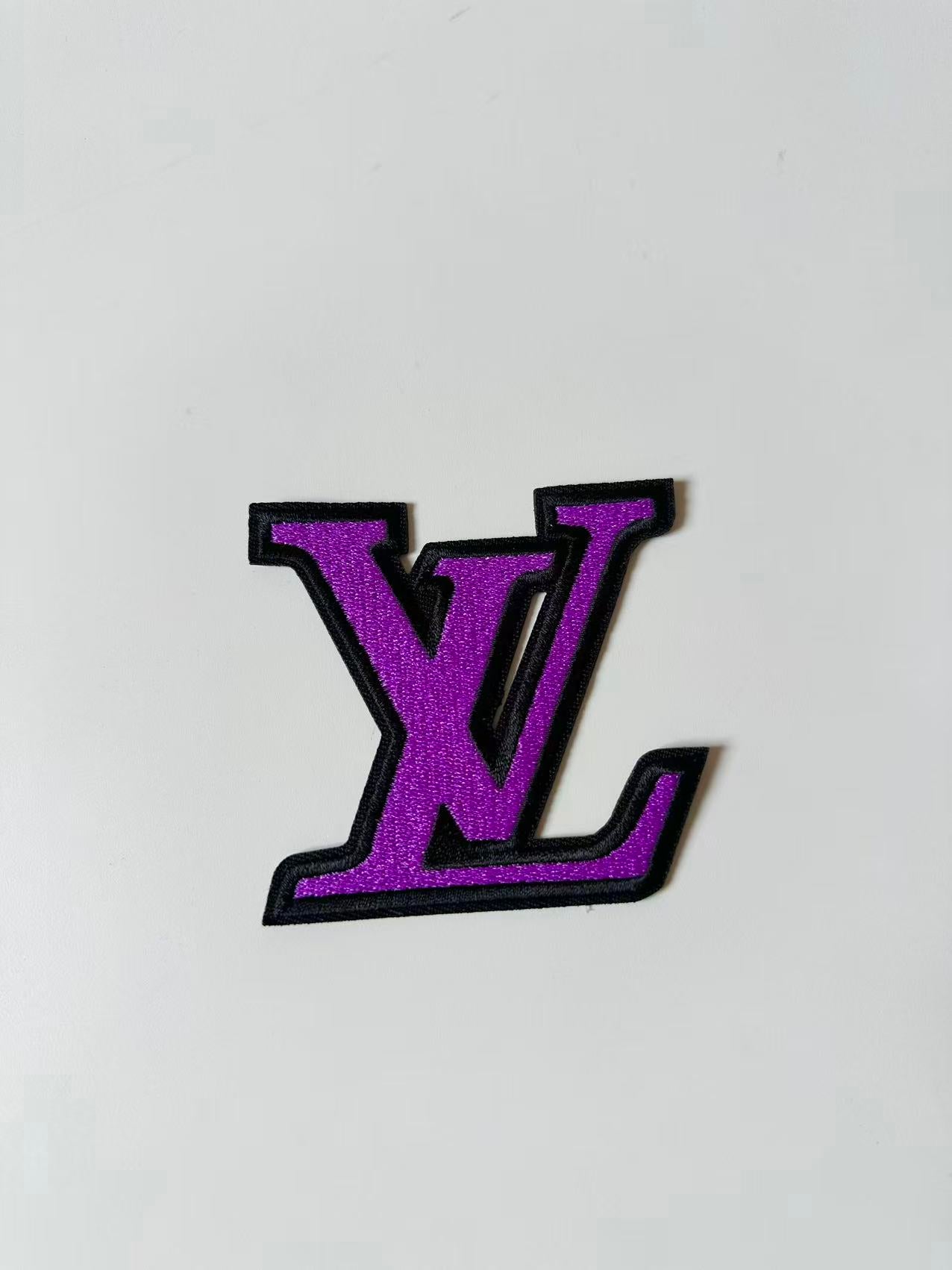 Fashiong Sewing Embroidery LV Jacquard Patches For Customized Apparel
