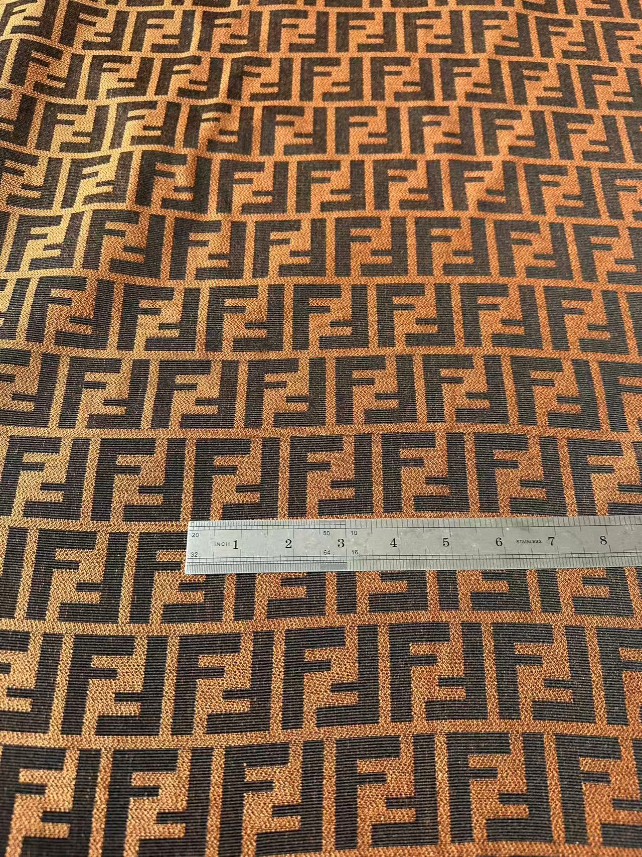 Classic Orange Jacquard Cloth Fabric For Handmade Clothing ,Bags Fabric Shoes Fabric Hat Fabric By Yards