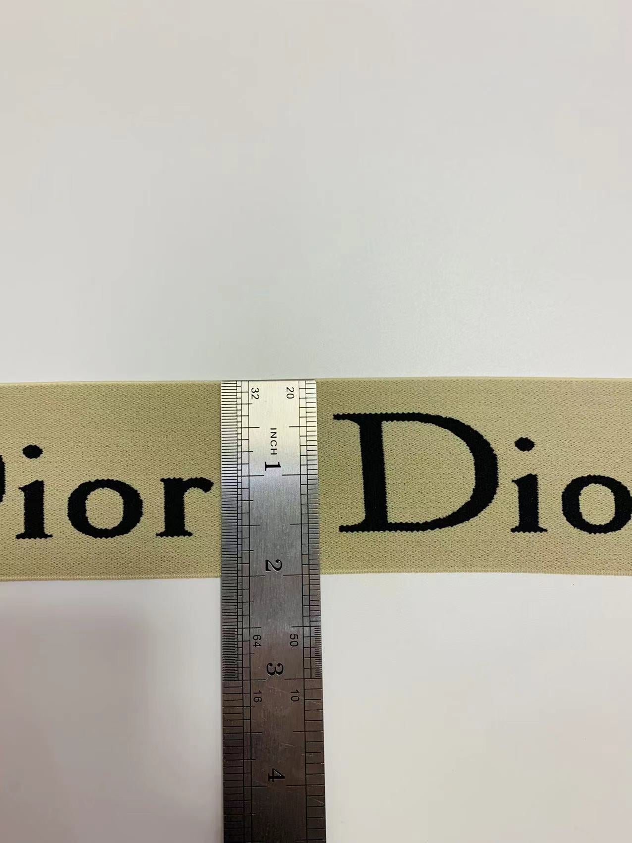Fashion Dior 2 inch Strap ,Elastic Ribbon Trim Embroidered For Handicrafts By Yard