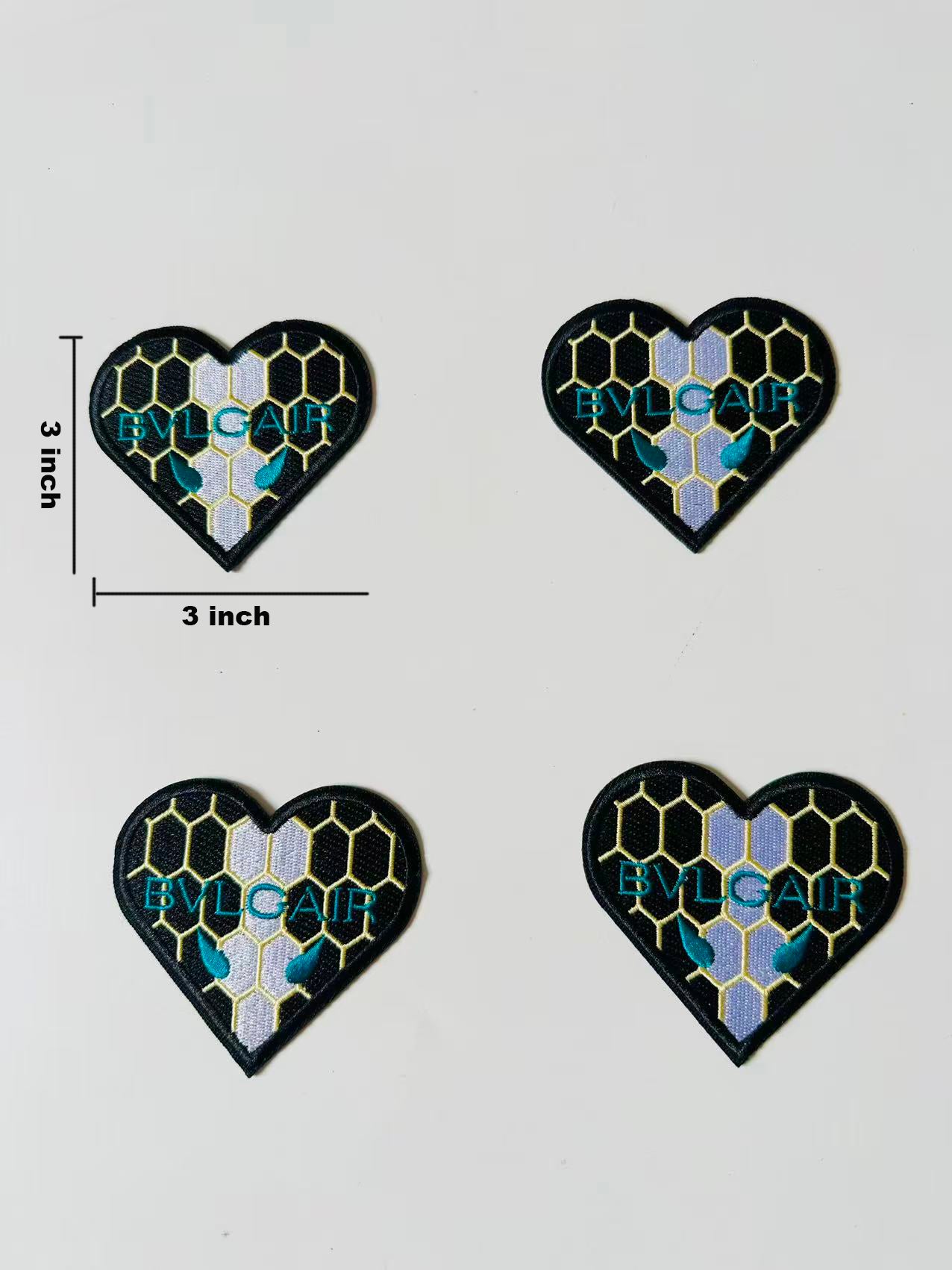 Craft Embroidery Bvlgari Jacquard Patches For Customized Clothing
