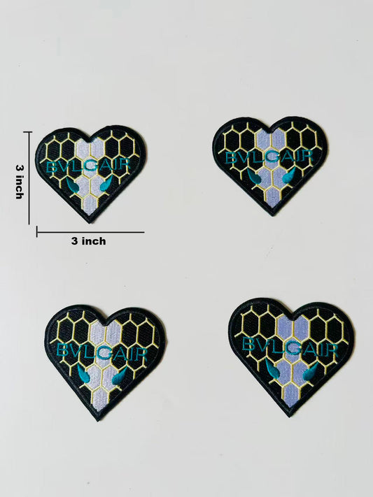 Craft Embroidery Bvlgari Jacquard Patches For Customized Clothing