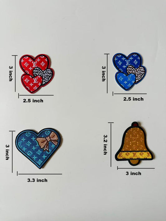 Craft Embroidery Love Jacquard Patches For Customized Apparel