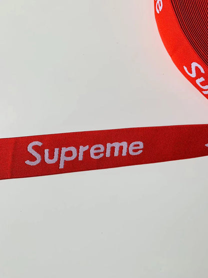 Fashion Supreme Straps ,Elastic Jacquard Ribbon For Handicraft Goods (Red)