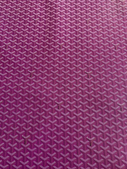 Best Quality Of Original Goyard Leather For Handmade Bag ,Furniture and Handicraft Goods By Yard(Purple)