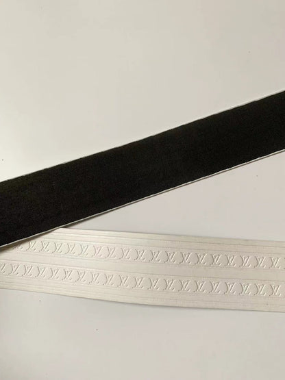 Fashion 120cm(47 inch) Length LV Luggage Leather Stripe, sewing leather bag Accessories(White)
