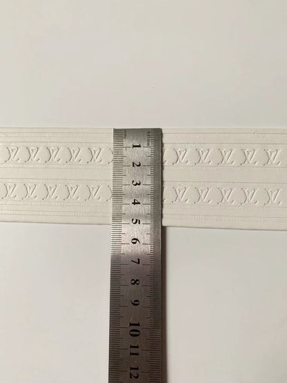Fashion 120cm(47 inch) Length LV Luggage Leather Stripe, sewing leather bag Accessories(White)