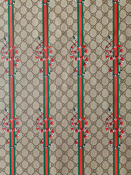 Tianchao Store New Gucci With Snake Straps Leather For Handmade Bag ,Sneaker,Upholstery Car seat