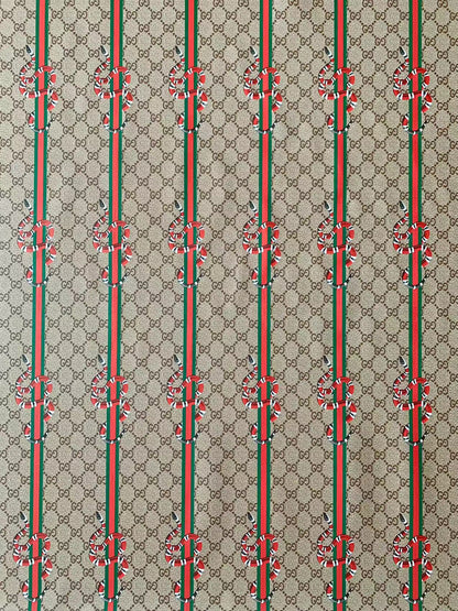 Tianchao Store New Gucci With Snake Straps Leather For Handmade Bag ,Sneaker,Upholstery Car seat
