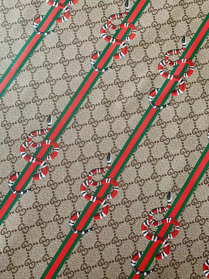 Tianchao Store New Gucci With Snake Straps Leather For Handmade Bag ,Sneaker,Upholstery Car seat