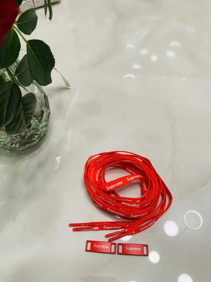 Fashion Supreme Shoelace and Metal Shoes Buckle For Handmade Sneakers ,Shoes By Pairs