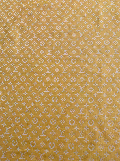 Tianchao Store Craft LV Cotton With Polyester Jacquard Cloth Fabric For Handmade Apparel (Yellow)