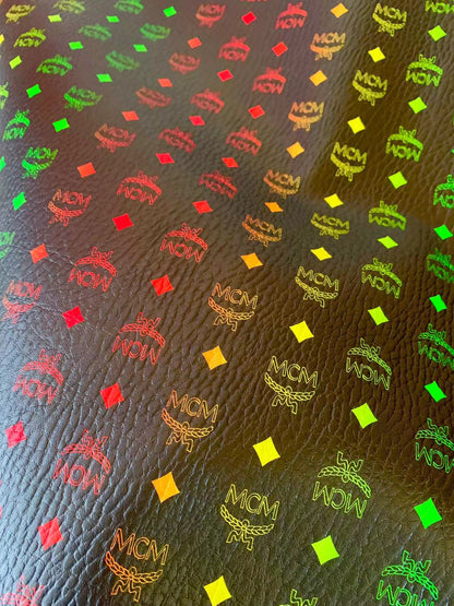 Colorful Leather For Handmade Sneaker, Upholstery And Handicraft By Yard