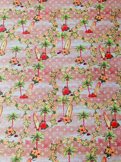 Craft Pink Surfboard Leather For Handmade Sneaker,Upholstery Goods By Yard