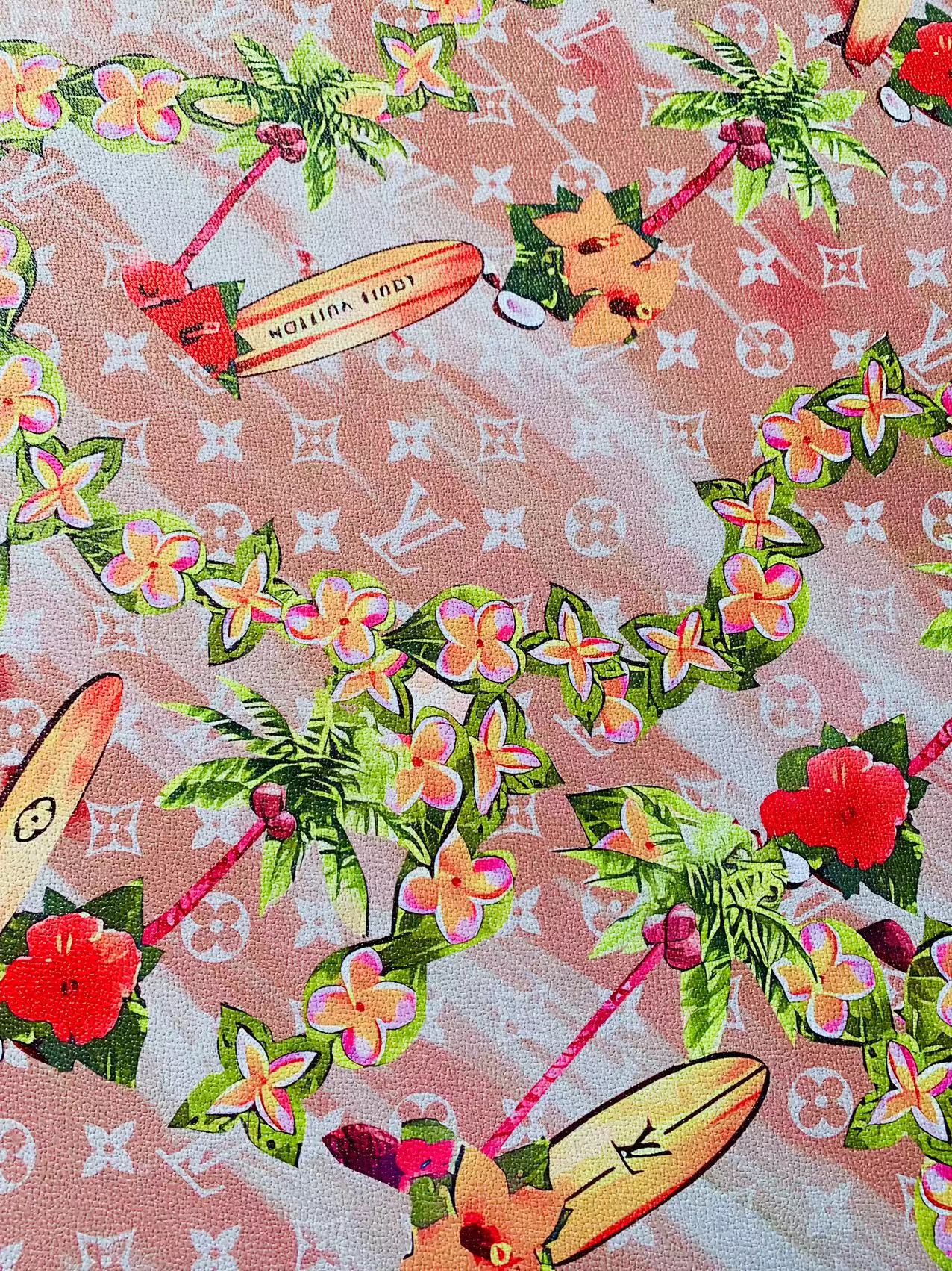 Craft Pink Surfboard Leather For Handmade Sneaker,Upholstery Goods By Yard