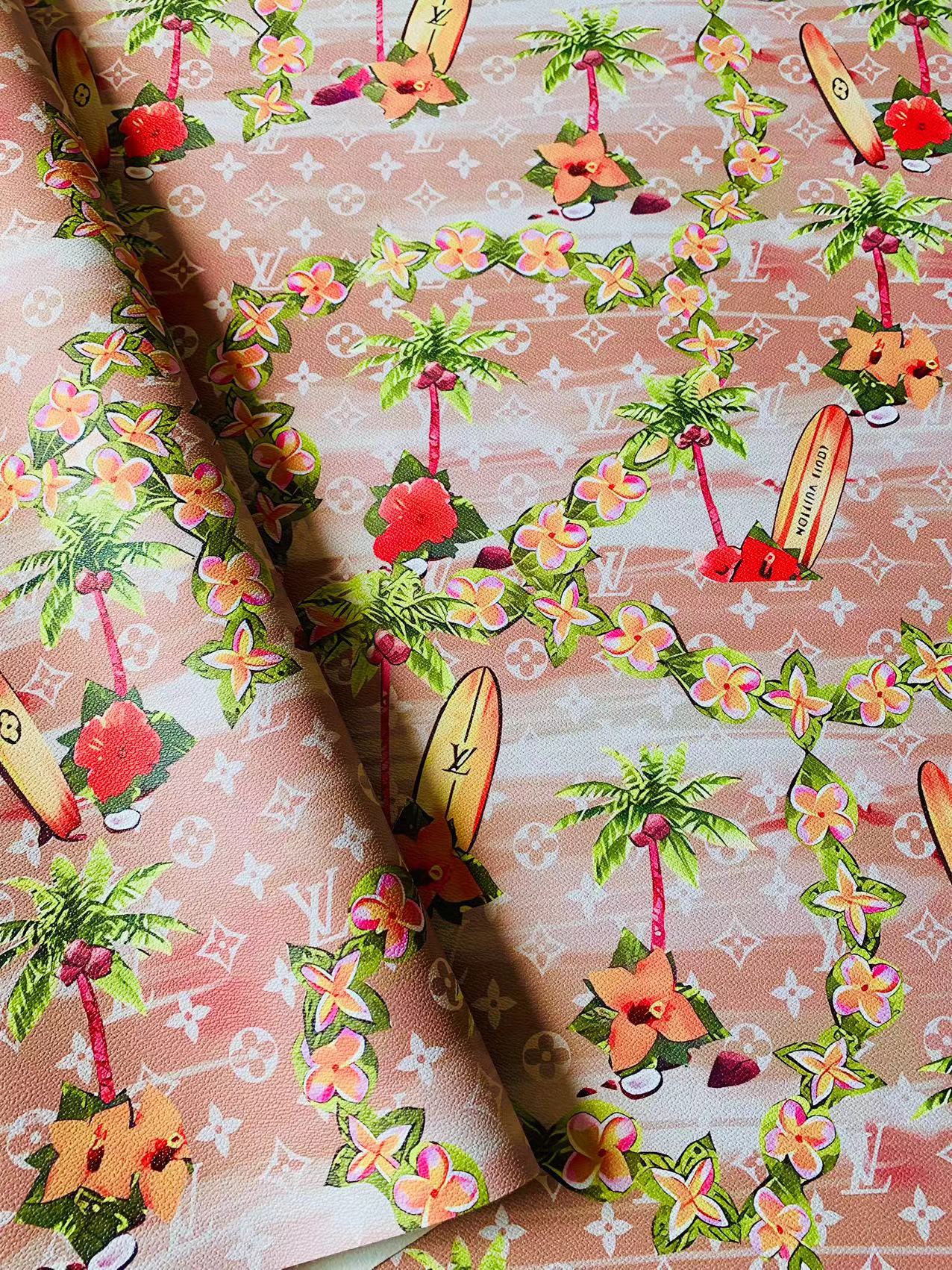 Craft Pink Surfboard Leather For Handmade Sneaker,Upholstery Goods By Yard