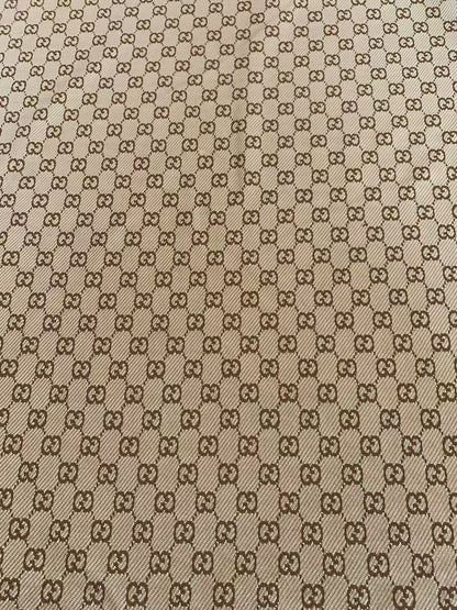 Craft Tan 0.5" Gucci Knitting Jacquard Cloth Fabric For Handmade Apparel ,Clothing ,Sneaker Upholstery Goods By Yard