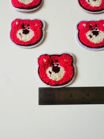 Craft 2.3"x2.2 "Lotso Strawberry Bear Embroidery  Patches For Handmade Handicraft