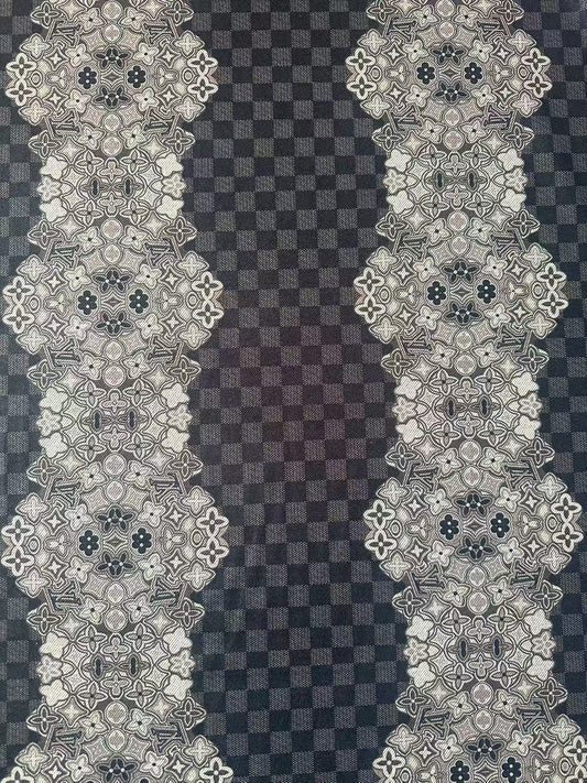 Craft LV Straps Damier Knitted TR Material Fabric For Handmade Handicraft Clothing By Yard