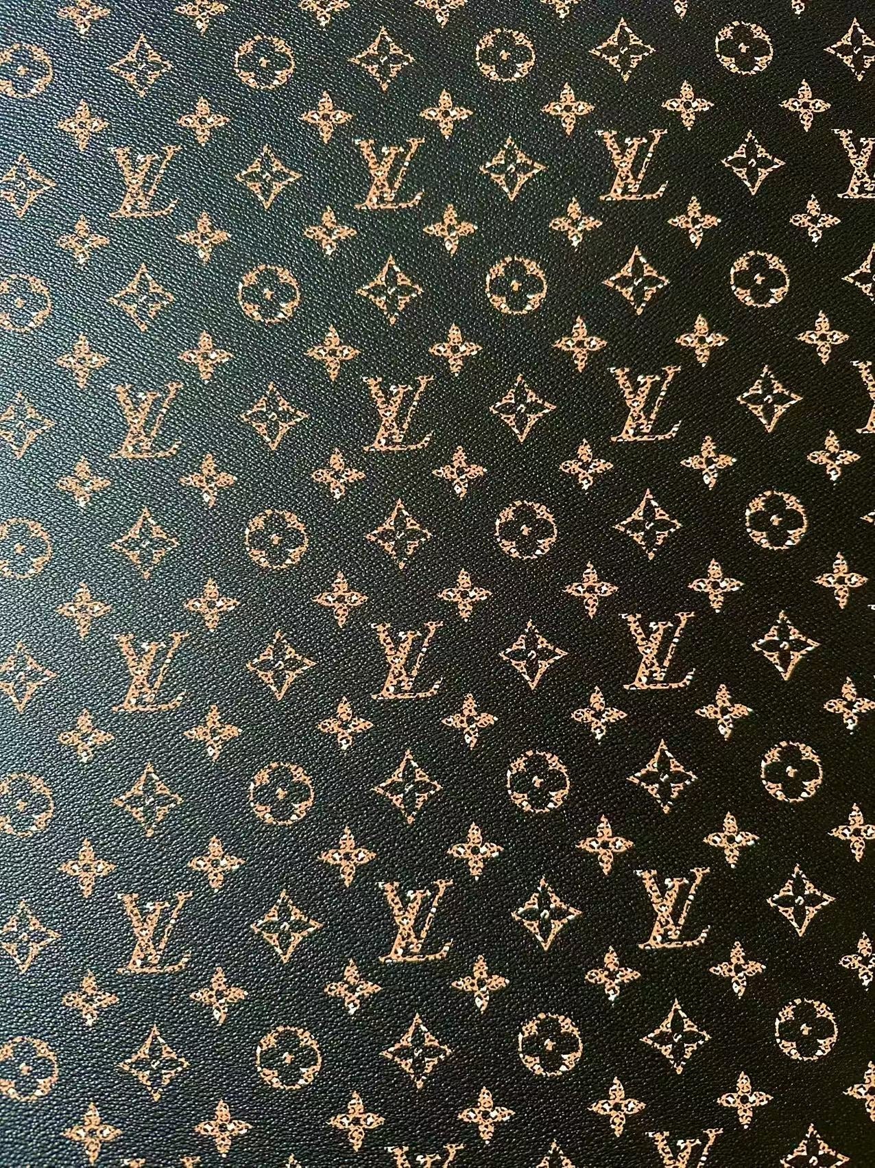 Craft Leopard LV Vinyl Leather For Handmade Sneaker,Upholstery,Furniture By Yard