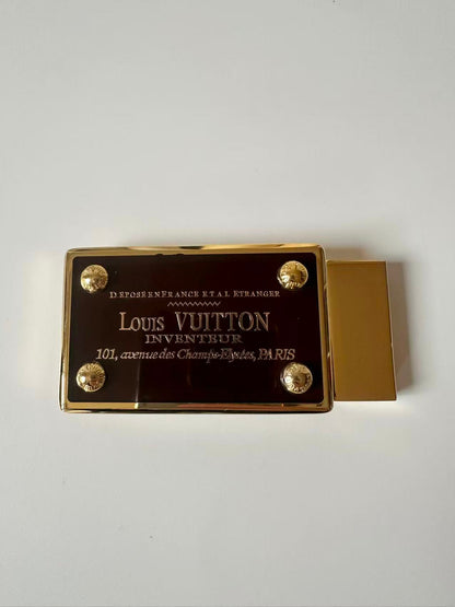 Craft 3.5CM Copper LV Belt Buckle For Handmade Change Belt