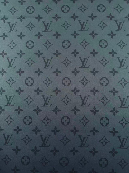 Craft LV Black Silk Printing Cloth Fabric For Handmade Handicraft Goods By Yard