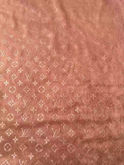 Craft LV Suede Fabric For Handmade Sneaker,Car Upholstery and Apparel By Yard(Brown)