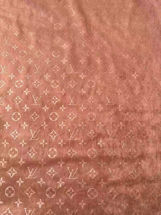 Craft LV Suede Fabric For Handmade Sneaker,Car Upholstery and Apparel By Yard(Brown)