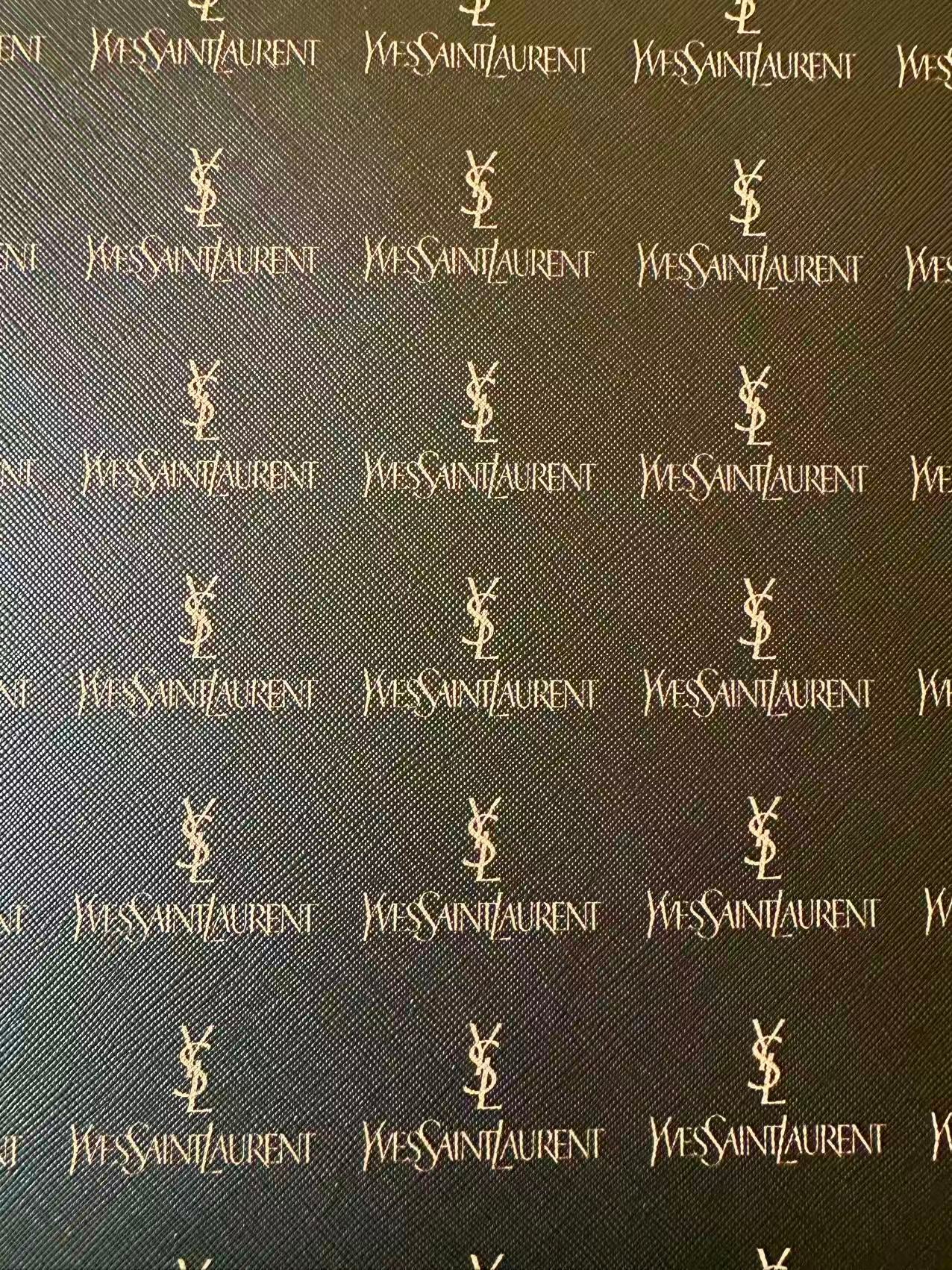 Fashion YSL Leather Fabric For Handmade Shoes, Sneaker,Upholstery Goods By Yard(Black)