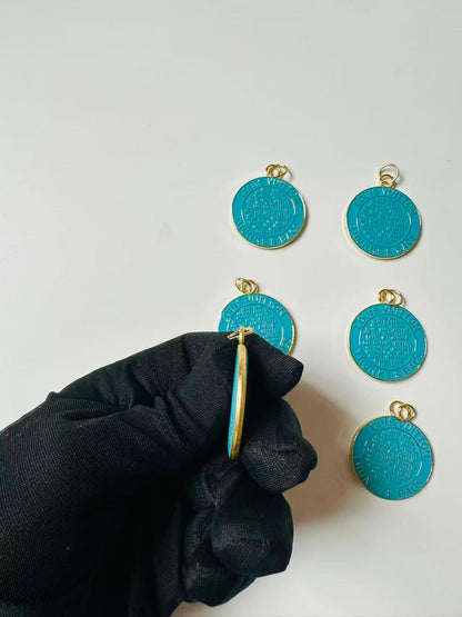 Craft 40MM Double-Side Metal Pendant For DIY Gift Goods