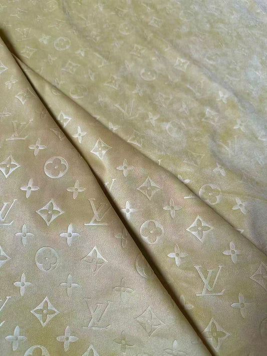 Craft LV Suede Fabric For Handmade Sneaker,Car Upholstery and Apparel By Yard(Tan)