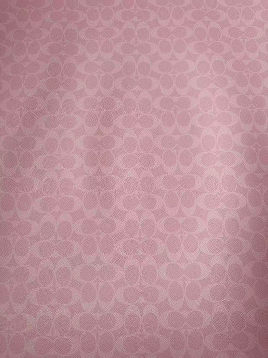 Classic Pink Color Coach Leather Fabric For Handmde Handicraft By Yards
