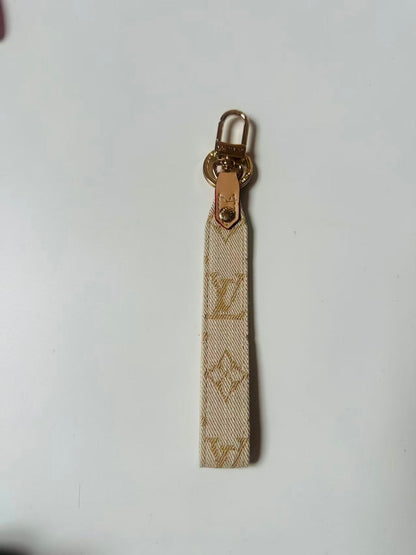 Craft Denim Keychain LV Monogram ,Luxury Bag Accessory Goods