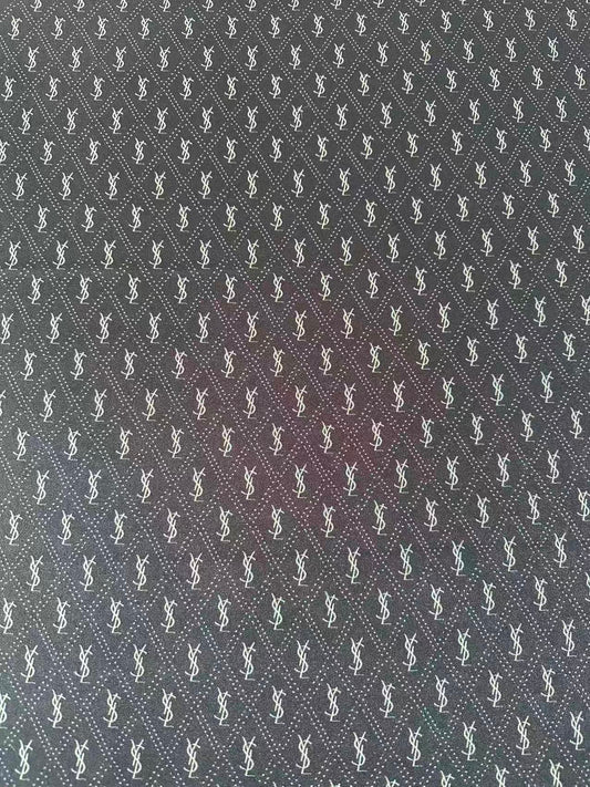 Craft Black YSL Cloth Fabric For Handmade Clothing, Apparel Goods By Yard