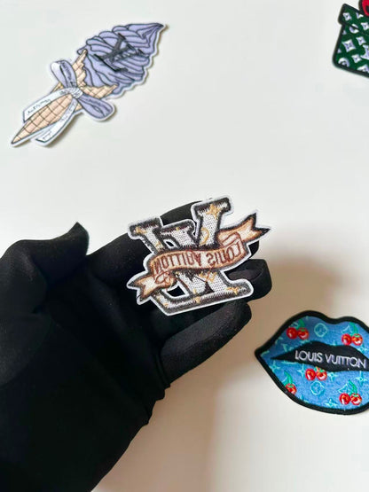 Craft Embroidery LV Jacquard Patches For Customized Clothing