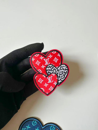Craft Embroidery LV Love Jacquard Patches For Customized Apparel