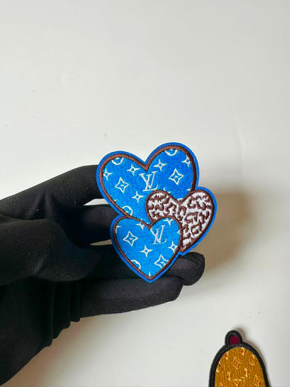 Craft Embroidery LV Love Jacquard Patches For Customized Apparel