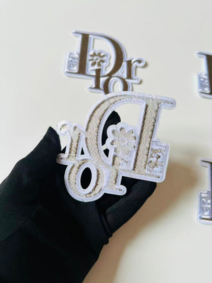 Craft Embroidery Dior Jacquard Patches For Customized Clothing