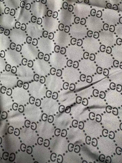 Classic Gucci Satin Shiny Cloth Fabric For Handmade Sewing Scarf ,Clothing Shoes By Yard