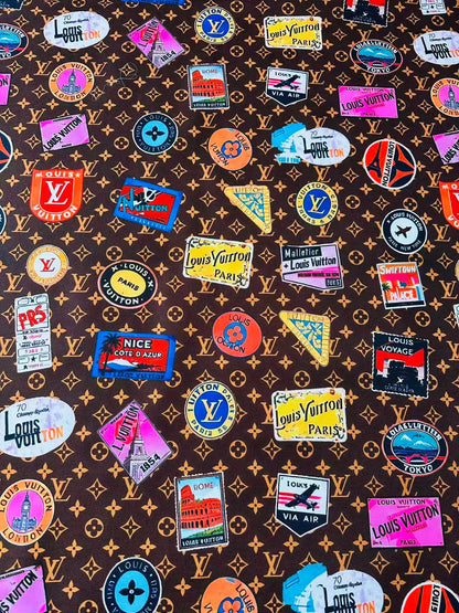 Fashion Brown Canvas Fabric For Handmade Trunks, Sneaker,Upholstery,Clothing Goods By Yard