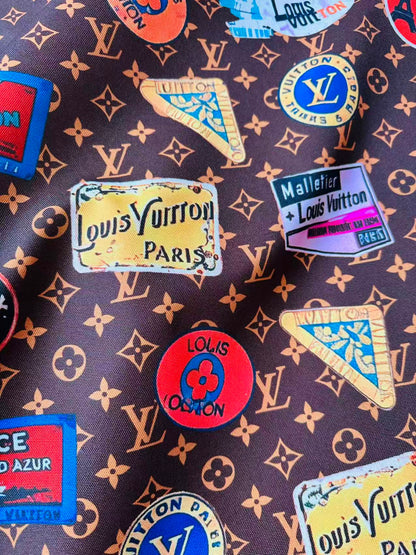 Fashion Brown Canvas Fabric For Handmade Trunks, Sneaker,Upholstery,Clothing Goods By Yard