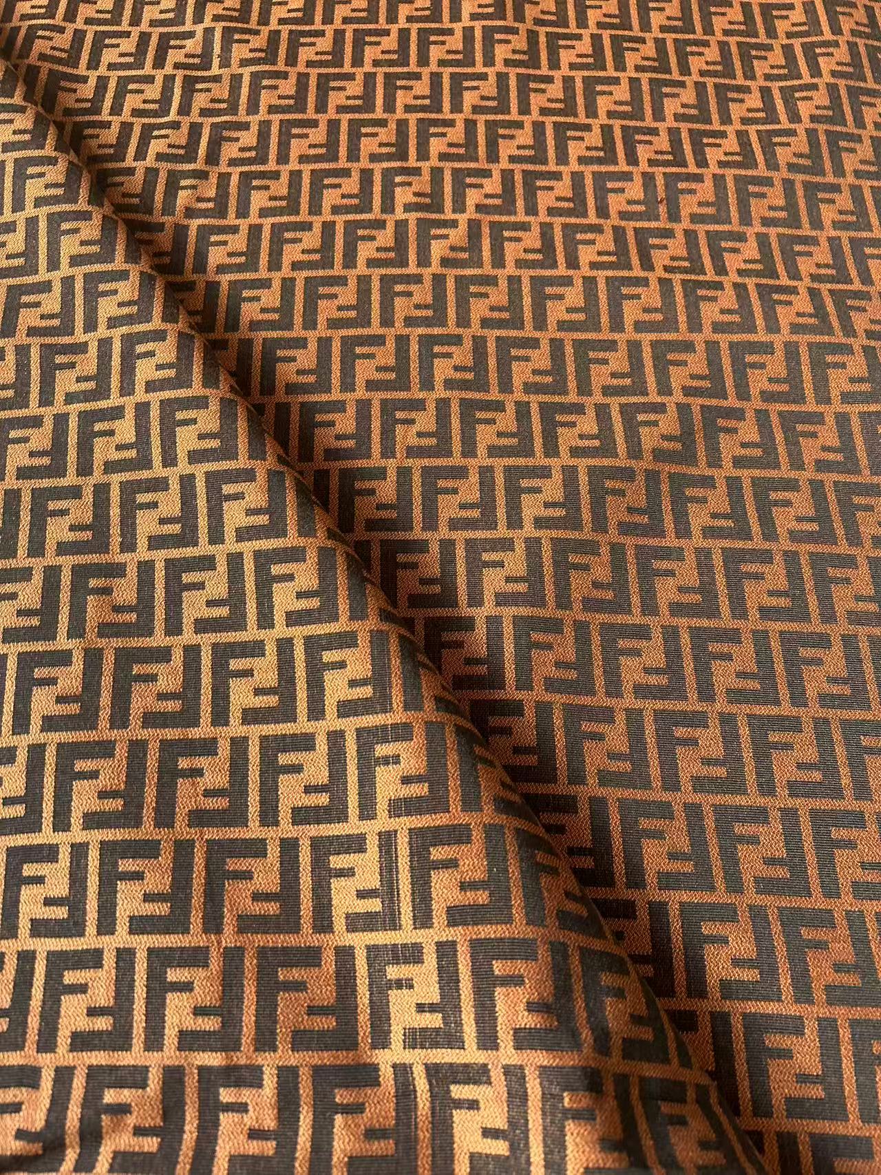 Classic Orange Jacquard Cloth Fabric For Handmade Clothing ,Bags Fabric Shoes Fabric Hat Fabric By Yards