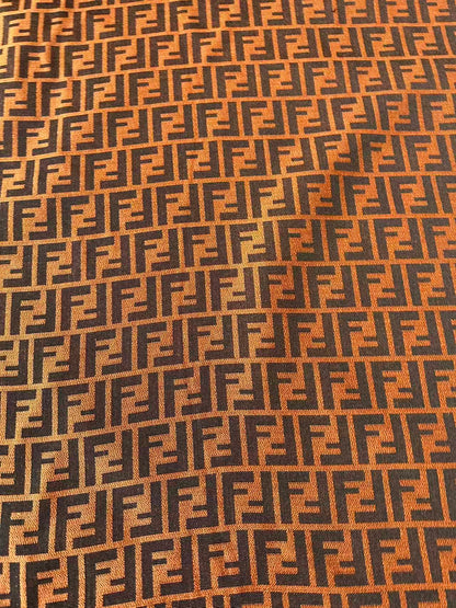Classic Orange Jacquard Cloth Fabric For Handmade Clothing ,Bags Fabric Shoes Fabric Hat Fabric By Yards
