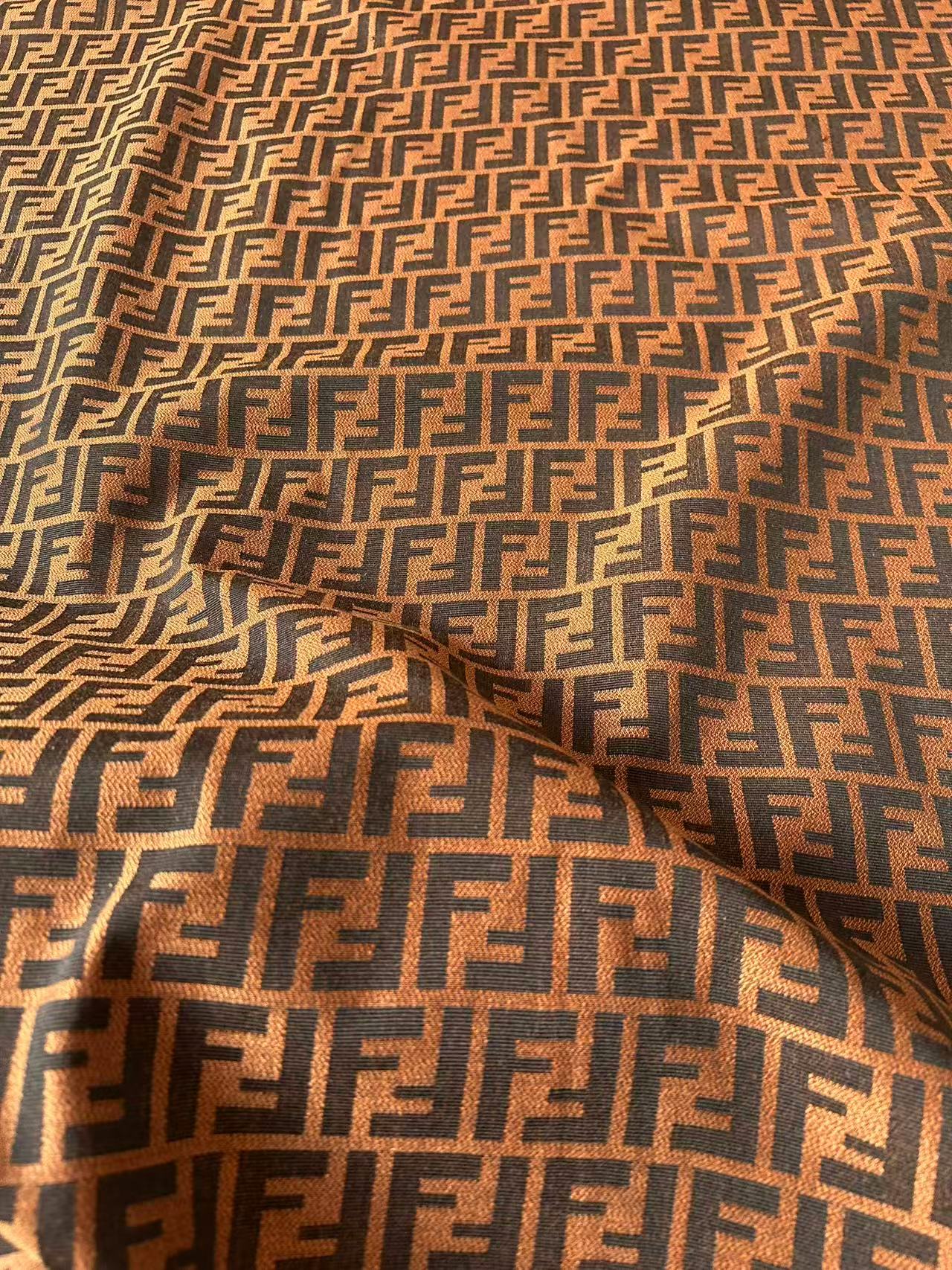 Classic Orange Jacquard Cloth Fabric For Handmade Clothing ,Bags Fabric Shoes Fabric Hat Fabric By Yards