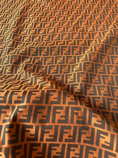 Classic Orange Jacquard Cloth Fabric For Handmade Clothing ,Bags Fabric Shoes Fabric Hat Fabric By Yards