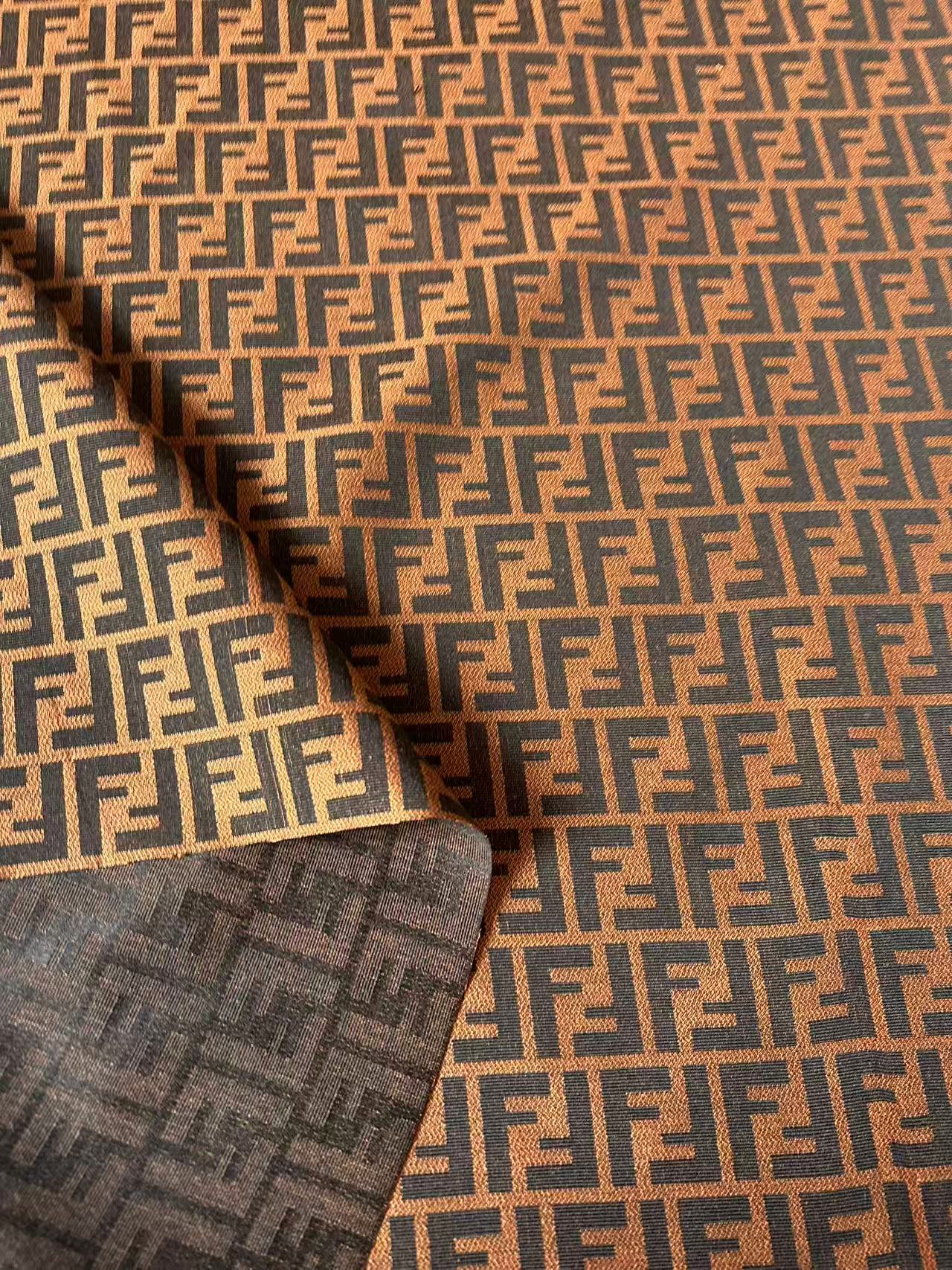 Classic Orange Jacquard Cloth Fabric For Handmade Clothing ,Bags Fabric Shoes Fabric Hat Fabric By Yards