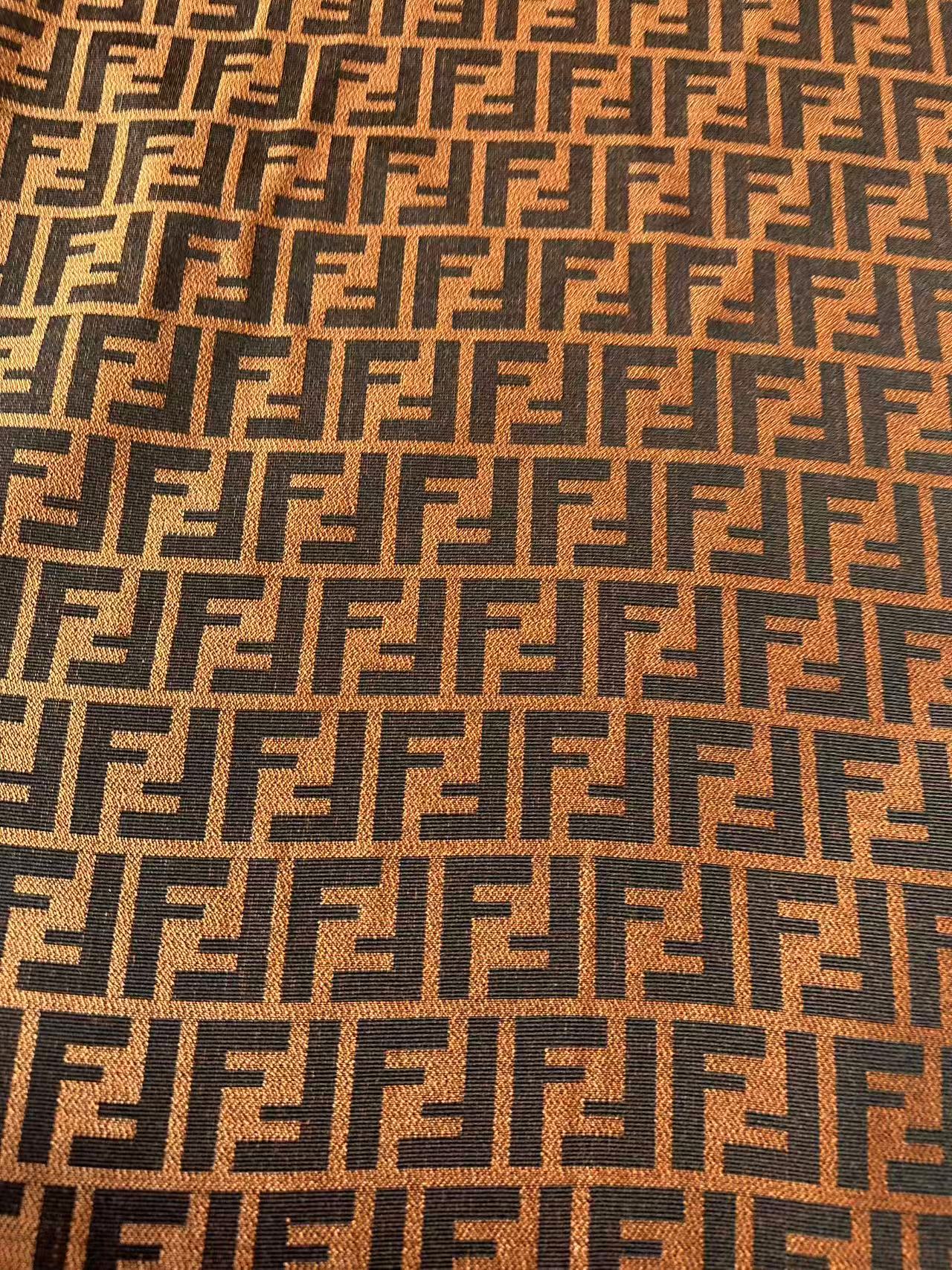 Classic Orange Jacquard Cloth Fabric For Handmade Clothing ,Bags Fabric Shoes Fabric Hat Fabric By Yards
