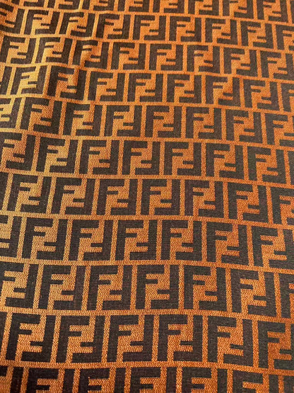 Classic Orange Jacquard Cloth Fabric For Handmade Clothing ,Bags Fabric Shoes Fabric Hat Fabric By Yards